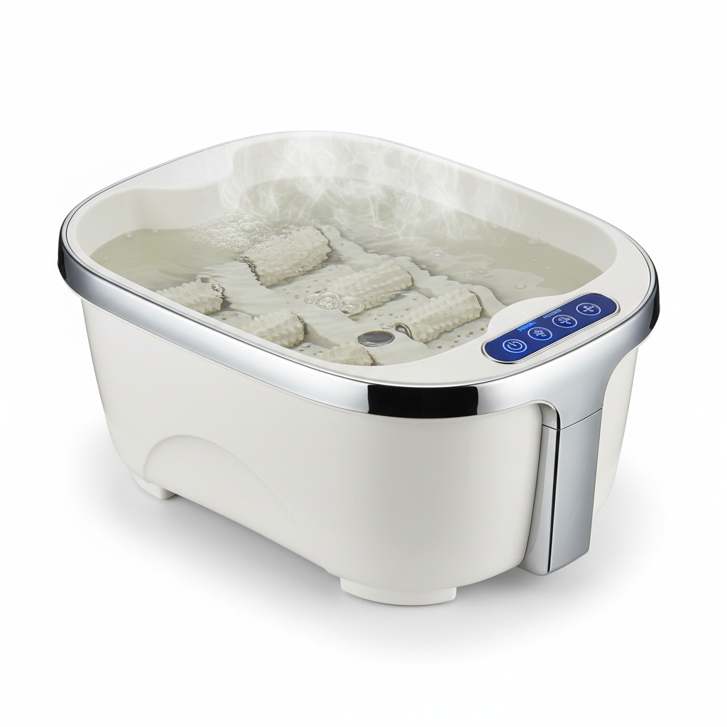 Heated Foot Spa with Bubble Jets & Roller