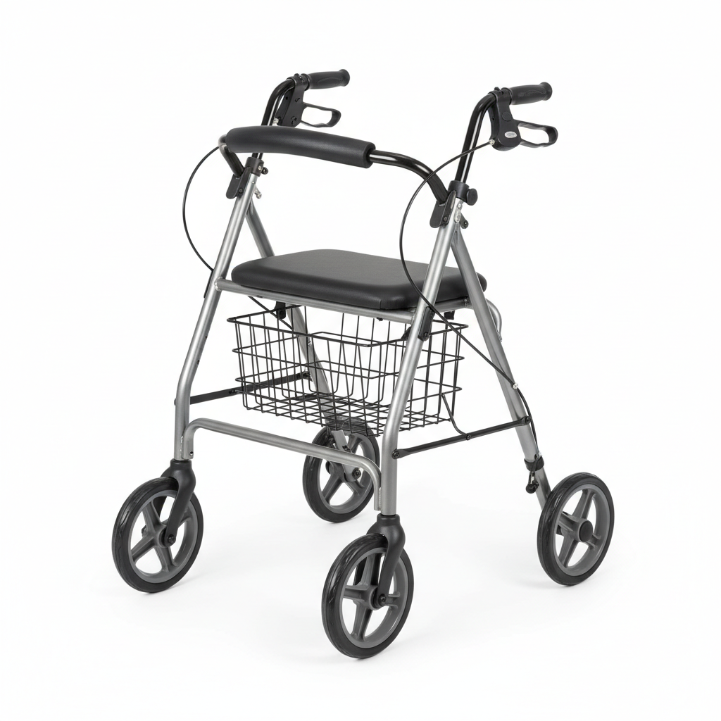 Rolling Walker Rollator with Seat & Basket